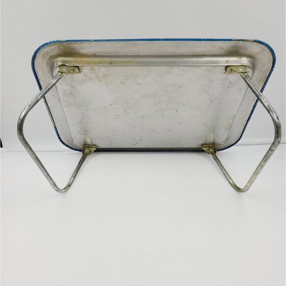 Children's TV Tray Bozo the Clown on TV w/ Folding Legs, Vintage 1960's Tin - Picture 8 of 10